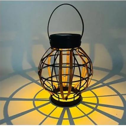 LED Aurinkovoimariippuvalo LED/0,1W/1,2V halkaisija 15 cm 600 mAh IP44