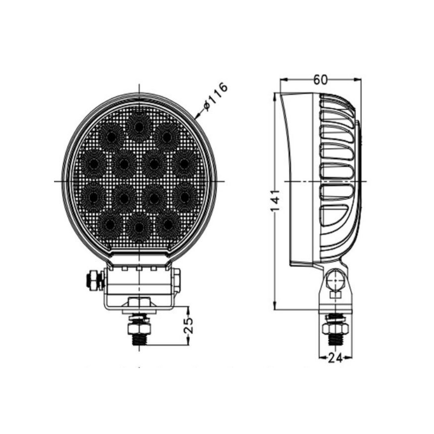LED-auton kohdevalo OSRAM LED/56W/10-30V IP68 5700K