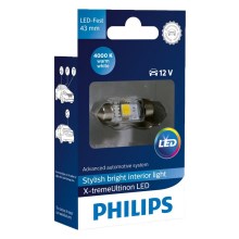 LED Autopolttimo Philips X-TREME VISION 129454000KX1 C5W SV8,5/1W/12V 4000K