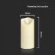 LED Candle LED/2xAA lämpimänvalkoinen 12,5 cm