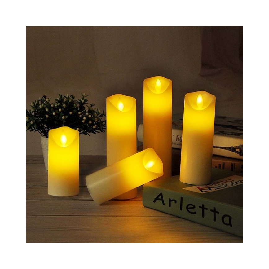 LED Candle LED/2xAA lämpimänvalkoinen 15 cm
