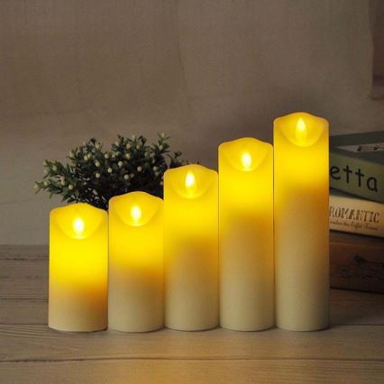LED Candle LED/2xAA lämpimänvalkoinen 17,5 cm