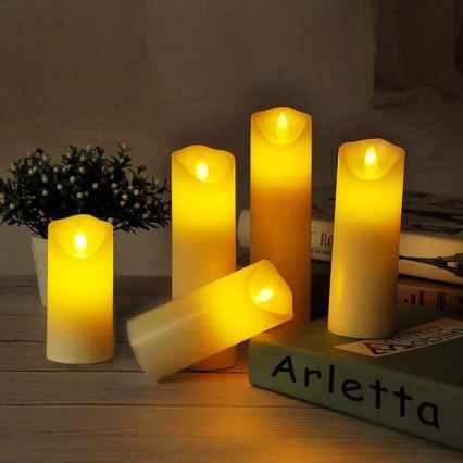 LED Candle LED/2xAA lämpimänvalkoinen 17,5 cm