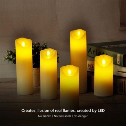 LED Candle LED/2xAA lämpimänvalkoinen 17,5 cm