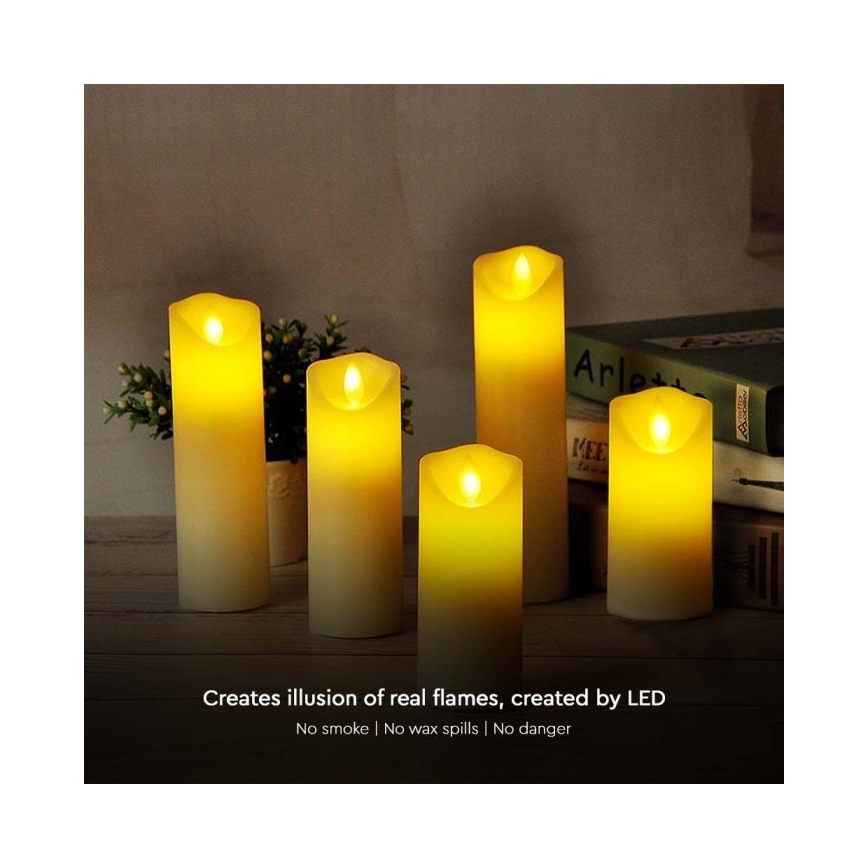 LED Candle LED/2xAA lämpimänvalkoinen 17,5 cm