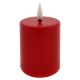 LED Candle LED/2xAA lämpimänvalkoinen 9 cm punainen