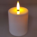 LED Candle LED/2xAA lämpimänvalkoinen 9 cm valkoinen
