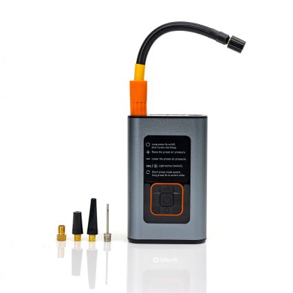 LED Digitaalinen taskukompressori 3in1 4000 mAh 5W musta