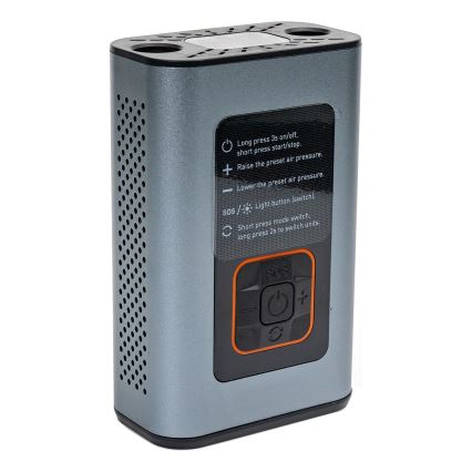 LED Digitaalinen taskukompressori 3in1 4000 mAh 5W musta