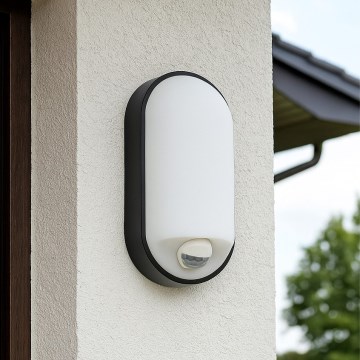 LED-dimmattava ulkoseinävalaisin liiketunnistimella LED/12/15/18W/230V 3000K/4000K/6500K IP65 musta/valkoinen