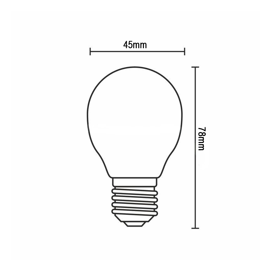 LED-filament-lamppu G45 E14/6W/230V 4000K