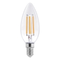 LED-filamenttilamppu C37 E14/6W/230V 3000K