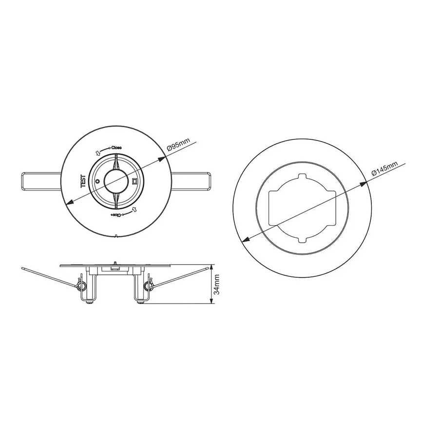 LED Hätä riippuva kattovalaisin LED/2W/230V 6000K