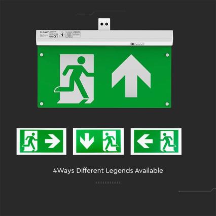 LED-hätävalo EMERGENCY EXIT LED/2,5W/230V 4in1 6000K