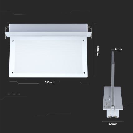 LED Hätävalo EMERGENCY EXIT SAMSUNG CHIP LED/2W/230V 6000K
