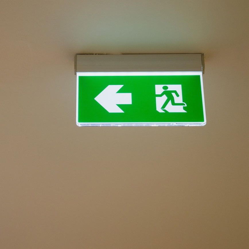 LED Hätävalo EMERGENCY EXIT SAMSUNG CHIP LED/2W/230V 6000K