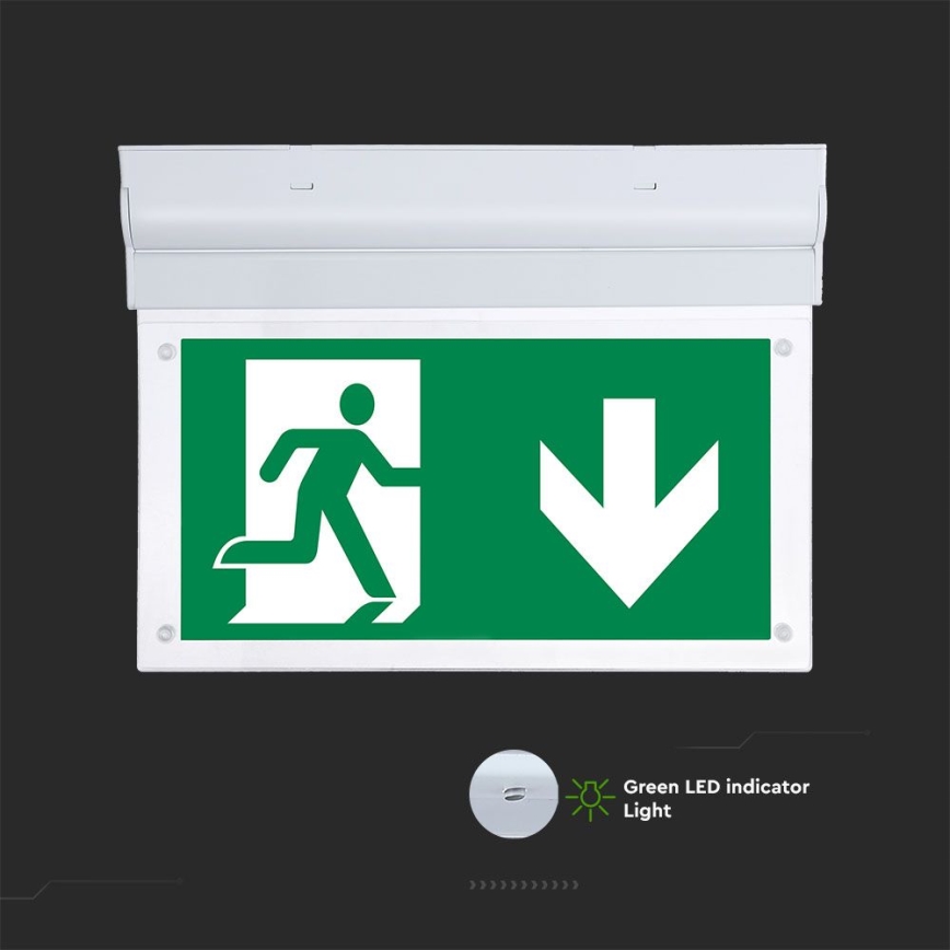 LED Hätävalo EMERGENCY EXIT SAMSUNG CHIP LED/2W/230V 6000K