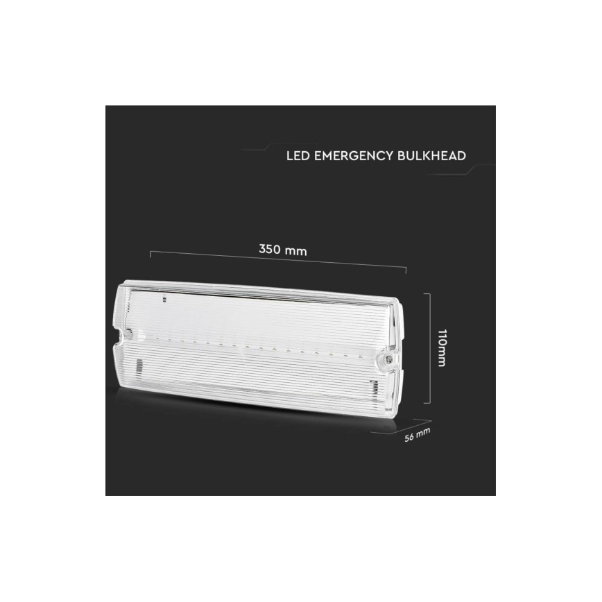 LED-hätävalo EMERGENCY EXIT LED/3W/230V 6400K IP65