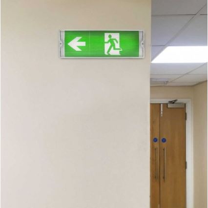 LED-hätävalo säännöllisen toimintatestin kanssa EMERGENCY EXIT LED/3W/230V 6400K IP65