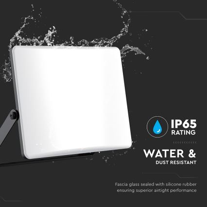 LED-heijastin LED/100W/230V 3000/4000/6500K IP65 musta