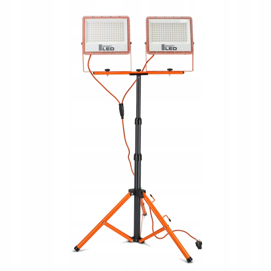LED-heijastin jalustalla 2xLED/100W/230V 4500K IP65 oranssi