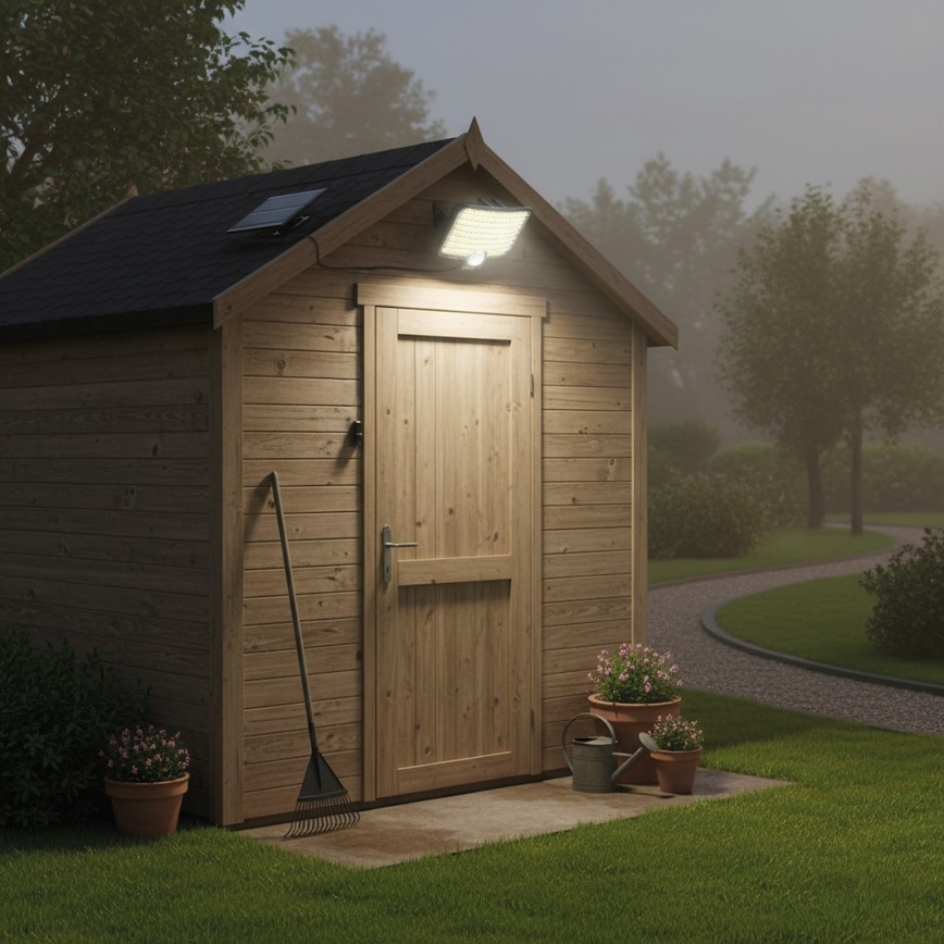 LED-heijastin liiketunnistimella ja aurinkopaneelilla ALEX LED/5,5W/3,7V 1200 mAh IP44