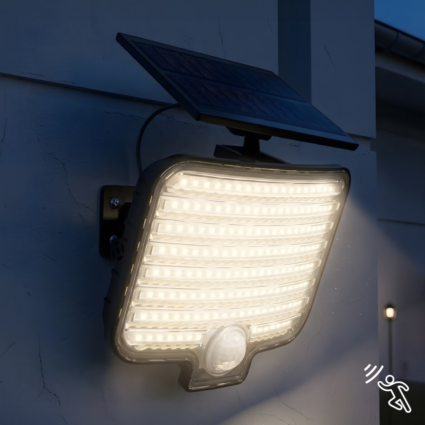 LED-heijastin liiketunnistimella ja aurinkopaneelilla ALEX LED/5,5W/3,7V 1200 mAh IP44