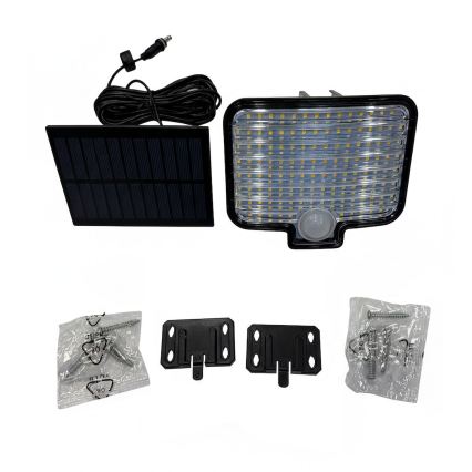 LED-heijastin liiketunnistimella ja aurinkopaneelilla ALEX LED/5,5W/3,7V 1200 mAh IP44