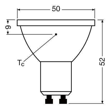 LED himmennettävä reflektorilamppu PAR16 GU10/7W/230V 2700K 120° CRI 90 - Ledvance