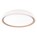 LED-himennettävä kattovalaisin ILVI LED/30W/230V 2700-6500K halkaisija 40 cm valkoinen/beige + kaukosäädin