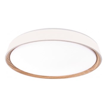 LED-himennettävä kattovalaisin ILVI LED/30W/230V 2700-6500K halkaisija 40 cm valkoinen/beige + kaukosäädin