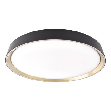 LED-himennettävä kattovalaisin ILVI LED/30W/230V 2700-6500K Ø 40 cm musta/messinki + kaukosäädin