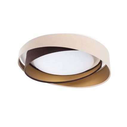 Himmennettävä LED-kattovalaisin SMART GALAXY MODERN LED/24W/230V 3000-6500K halkaisija 55 cm beige/ruskea/kultainen + kaukosäädin