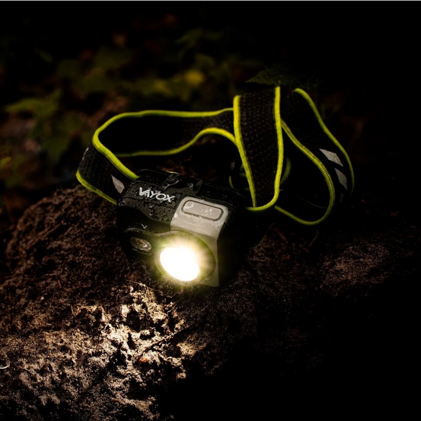 LED-himennettävä ladattava otsalamppu LED/10W/5V/3xAAA IP66 800 lm 1000 mAh