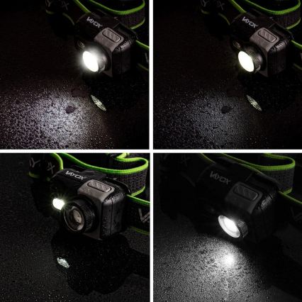 LED-himennettävä ladattava otsalamppu LED/10W/5V/3xAAA IP66 800 lm 1000 mAh