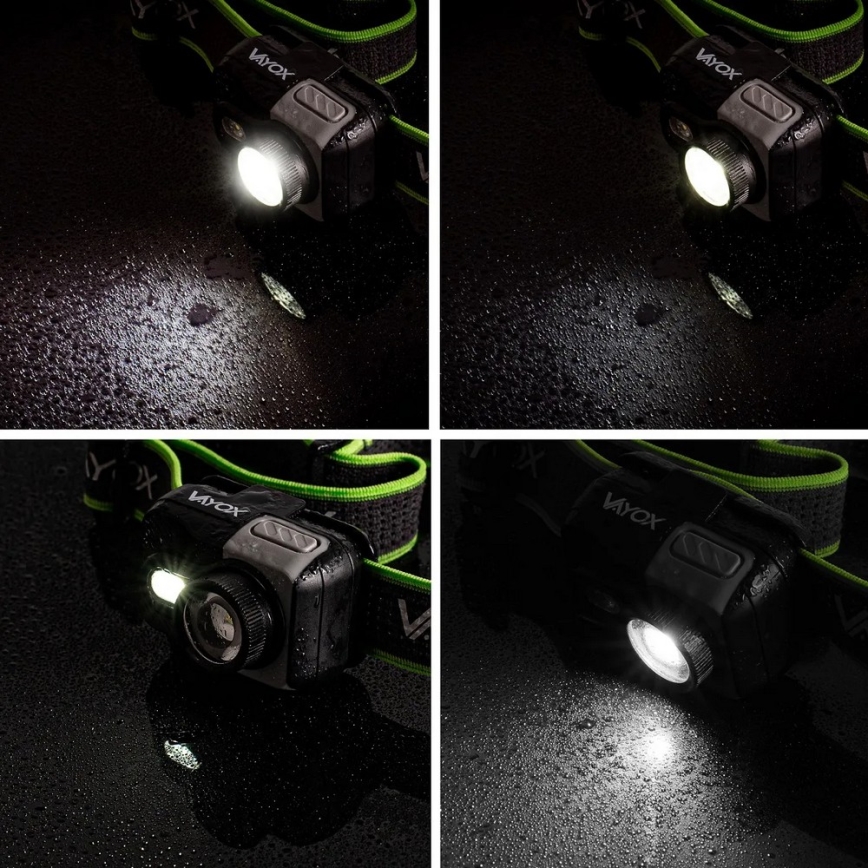 LED-himennettävä ladattava otsalamppu LED/10W/5V/3xAAA IP66 800 lm 1000 mAh