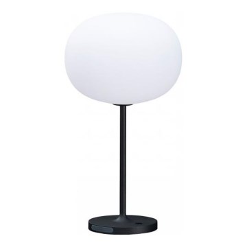 LED-himennettävä ladattava ulkokäyttöinen pöytävalaisin VENEZIA LED/2W/5V 2700K IP54 4000 mAh musta