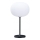 LED-himennettävä ladattava ulkokäyttöinen pöytävalaisin VENEZIA LED/2W/5V 2700K IP54 4000 mAh musta