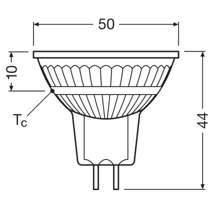 LED himennettävä reflektorilamppu MR16 GU5,3/5W/12V 4000K 36° CRI 90 - Osram
