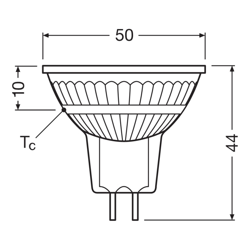 LED himmennettävä reflektorilamppu MR16 GU5,3/6,8W/12V 4000K 36° CRI 90 - Osram