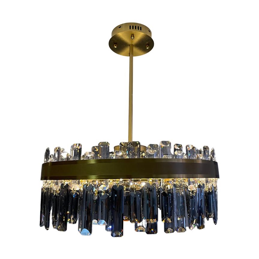 LED himmennettävä kristallikattokruunu tankokiinnityksellä LED/80W/230V 3000-6500K + kaukosäädin