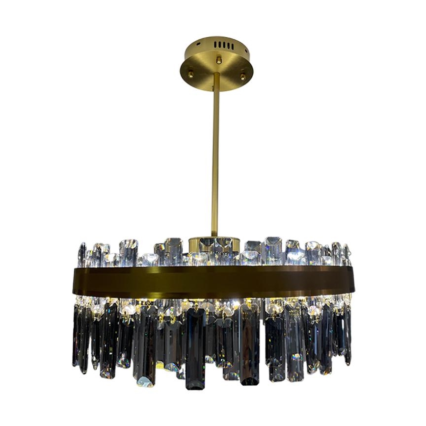 LED himmennettävä kristallikattokruunu tankokiinnityksellä LED/80W/230V 3000-6500K + kaukosäädin