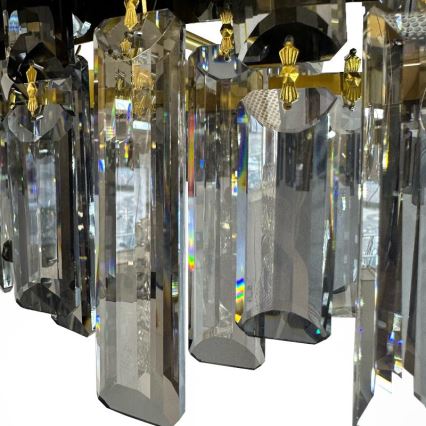 LED himmennettävä kristallikattokruunu tankokiinnityksellä LED/80W/230V 3000-6500K + kaukosäädin