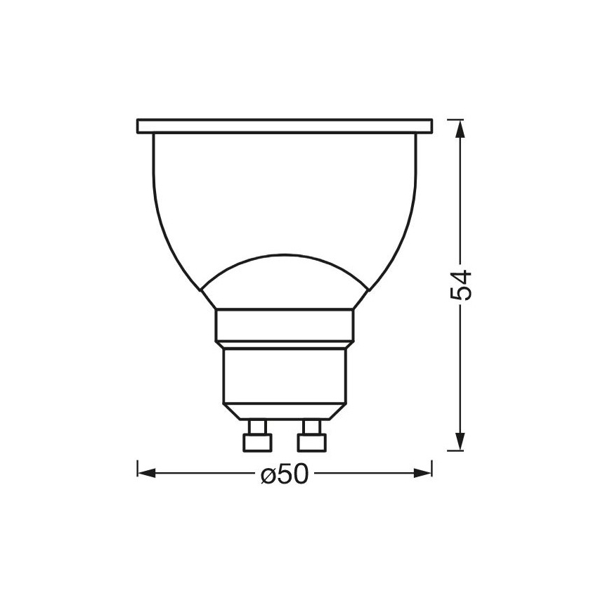 LED Himmennettävä antibakteerinen polttimo PAR16 GU10/4,9W/230V Wi-Fi - Ledvance