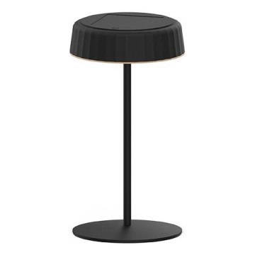 LED Himmennettävä aurinko ladattava pöytävalaisin VIVIEN LED/3W/5V 2700K 1600 mAh IP54 musta
