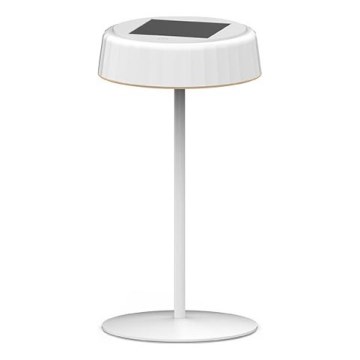 LED Himmennettävä aurinko ladattava pöytävalaisin VIVIEN LED/3W/5V 2700K 1600 mAh IP54 valkoinen