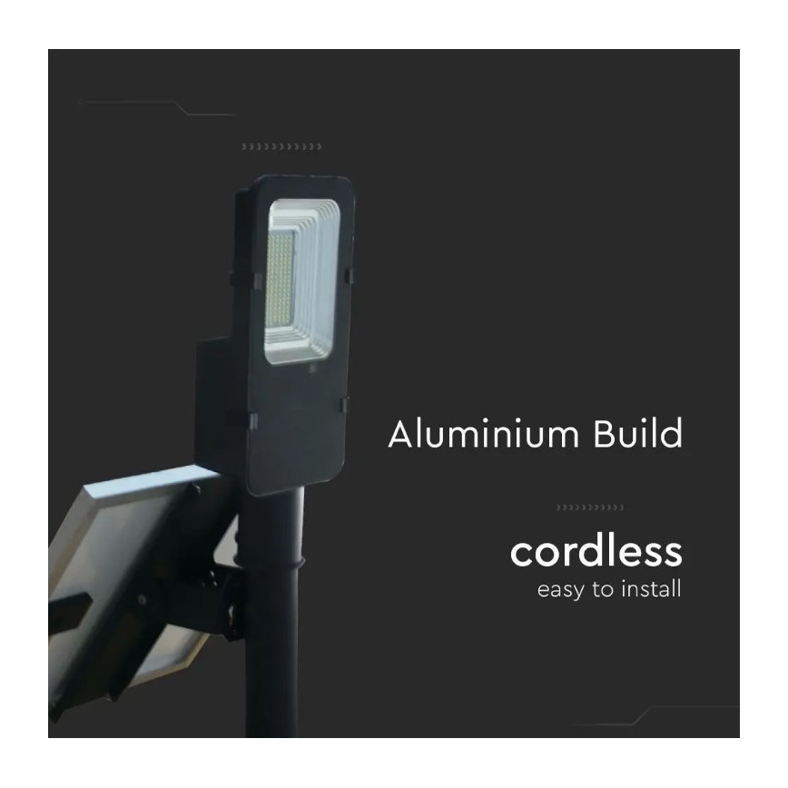 LED himmennettävä aurinkokatuvalo LED/50W/6,4V 4000K IP65 50000 mAh + kaukosäädin