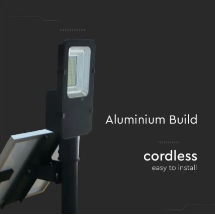 LED himmennettävä aurinkokatuvalo LED/50W/6,4V 6000K IP65 50000 mAh + kaukosäädin