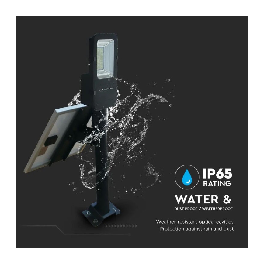 LED himmennettävä aurinkokatuvalo LED/50W/6,4V 6000K IP65 50000 mAh + kaukosäädin