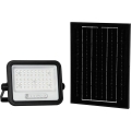 LED Himmennettävä aurinkokäyttöinen heittovalo LED/100W/3,2V 2000-8000K IP65 5000 mAh musta + kaukosäädin